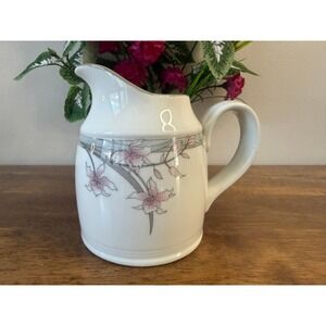 Royal Doulton Fresh Flowers Mayfair Pitcher Pink England Floral Creamer Jug
